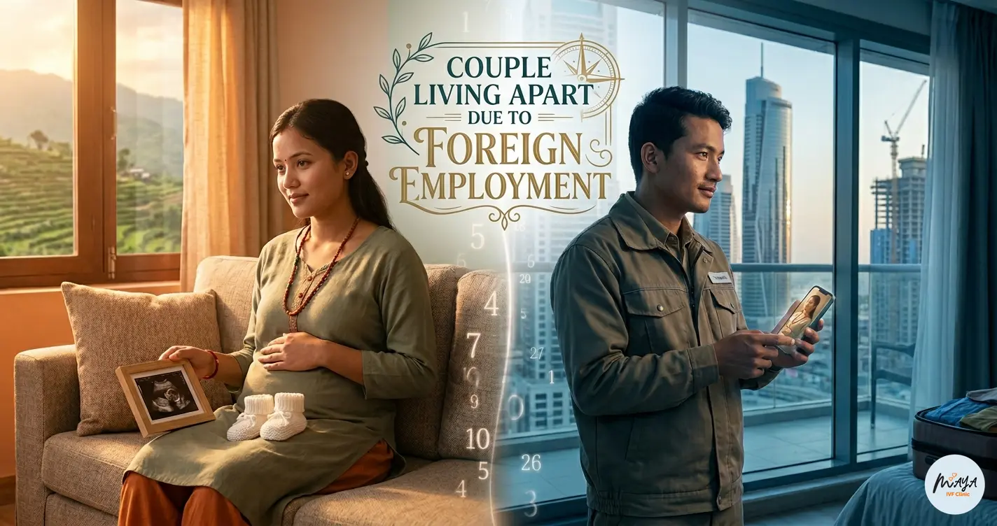 Couple Living Apart Due to Foreign Employment