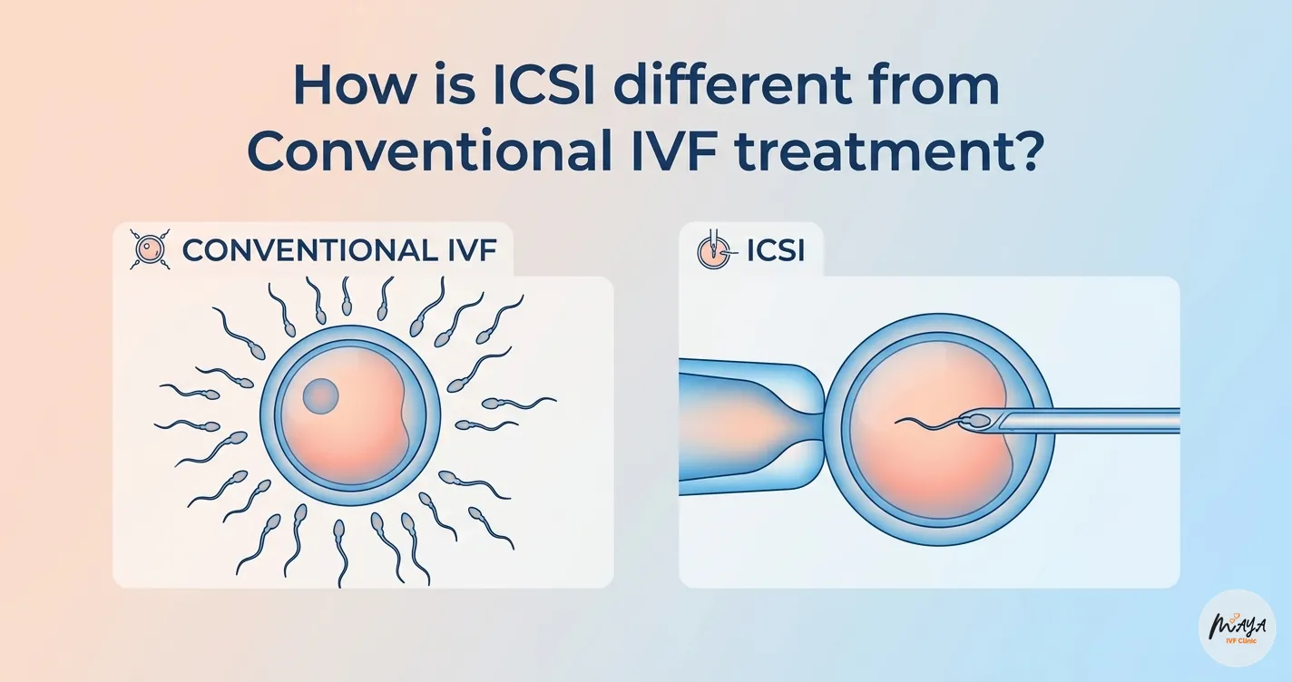 how is icsi different frim conventional ivf treatment