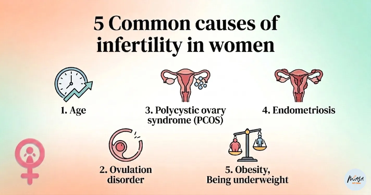 5 common causes of infertility in women